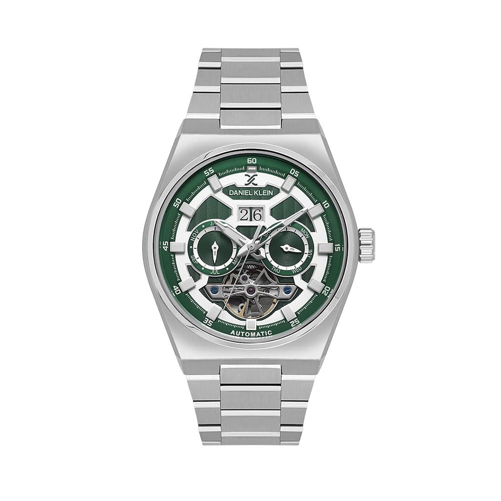 Daniel Klein Skeleton - Ceas Barbatesc Automatic Argintiu DK.1.14014.4