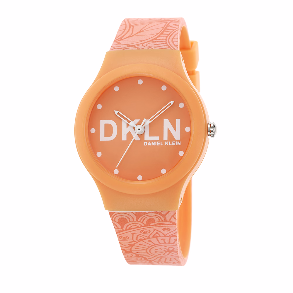 Daniel Klein Dkln - Ceas Dama Quartz Portocaliu DK.1.12436.3