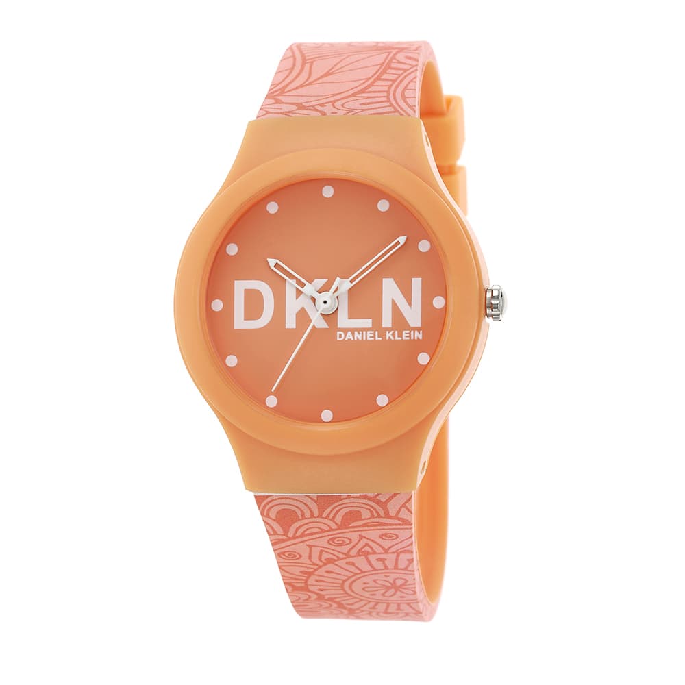 Daniel Klein Dkln - Ceas Dama Quartz Portocaliu DK.1.12436.3