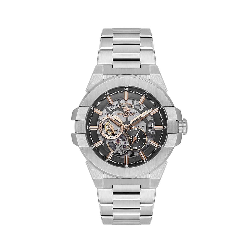 Santa Barbara Polo Legend - Ceas Barbatesc Automatic Argintiu SB.1.10636.5