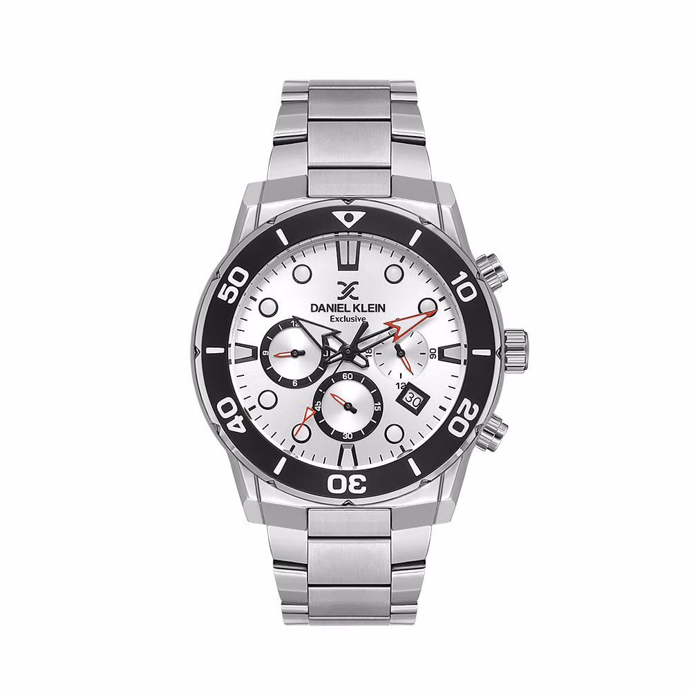 Daniel Klein Exclusive - Ceas Barbatesc Quartz Argintiu DK.1.13887.1