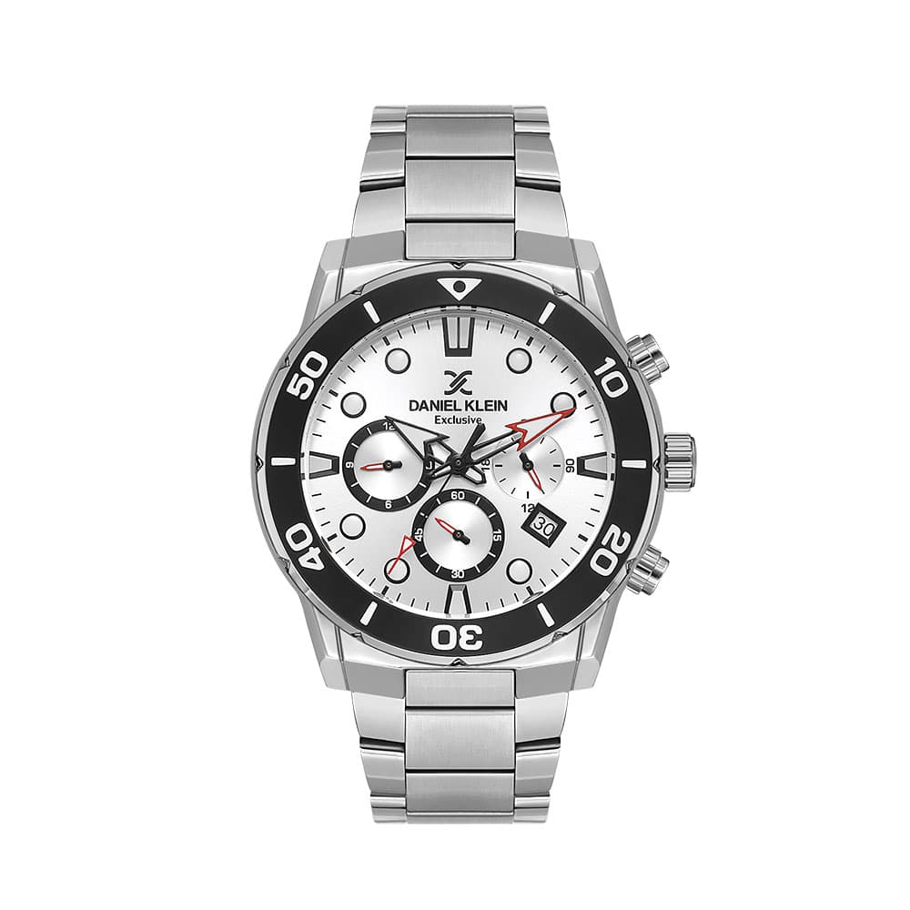 Daniel Klein Exclusive - Ceas Barbatesc Quartz Argintiu DK.1.13887.1