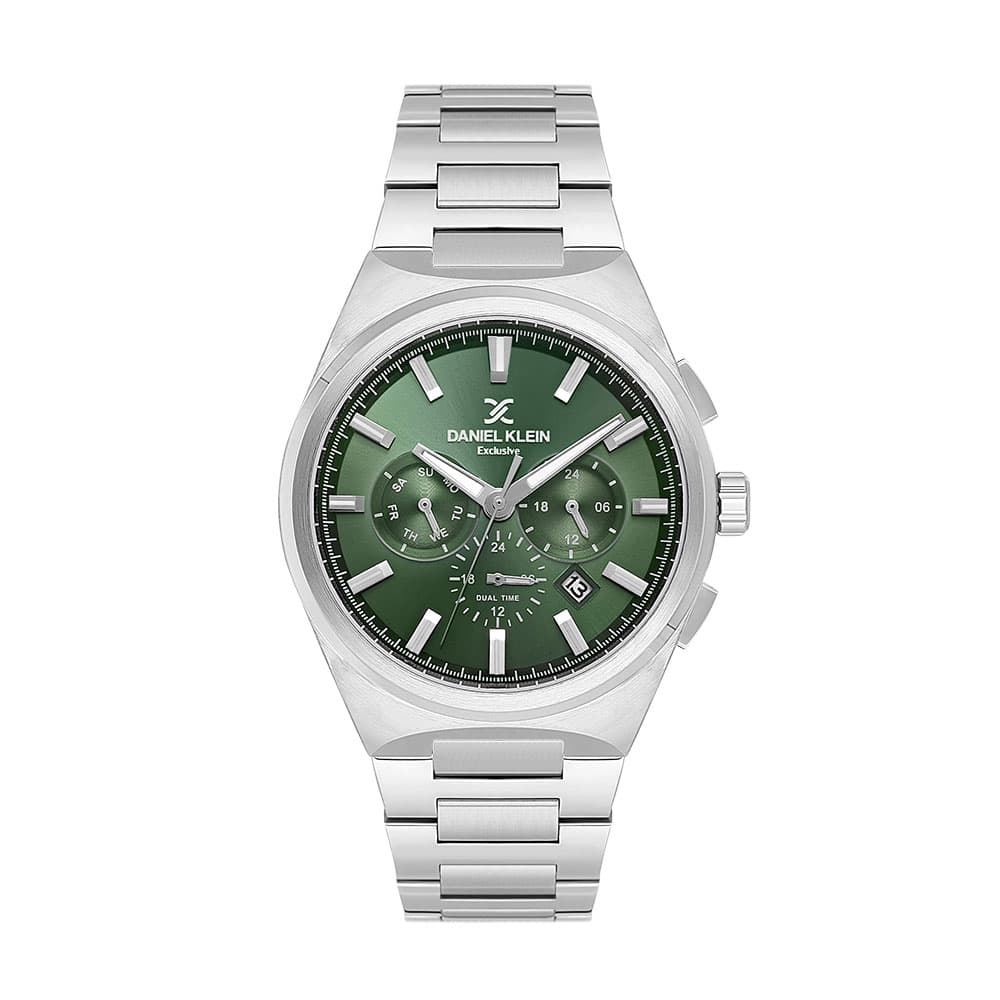 Daniel Klein Exclusive - Ceas Barbatesc Quartz Argintiu DK.1.14069.4