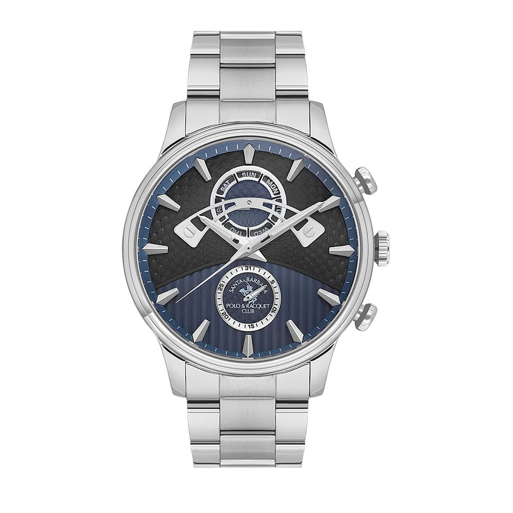Santa Barbara Polo Legend - Ceas Barbatesc Quartz Argintiu SB.1.10592.5