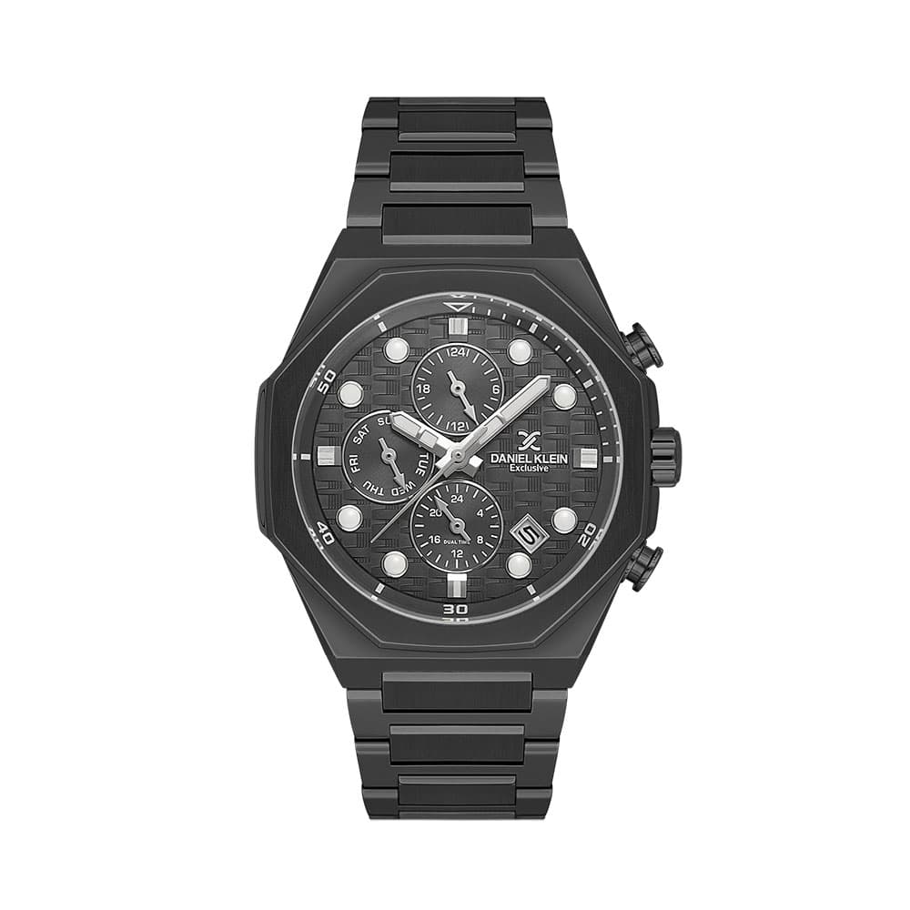 Daniel Klein Exclusive - Ceas Barbatesc Quartz Antracit DK.1.14217.5