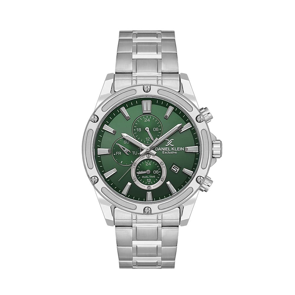 Daniel Klein Exclusive - Ceas Barbatesc Quartz Argintiu DK.1.14225.3