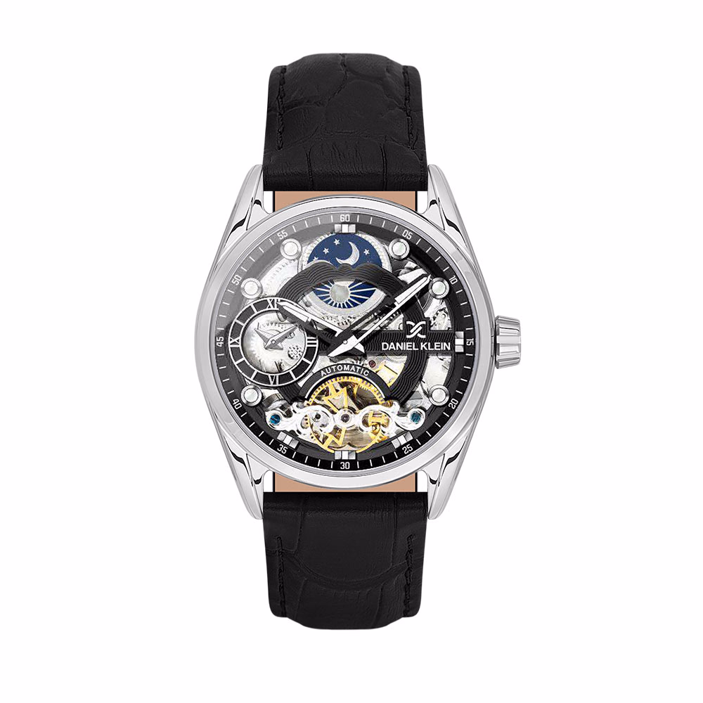 Daniel Klein Skeleton - Ceas Barbatesc Automatic Negru DK.1.13856.2