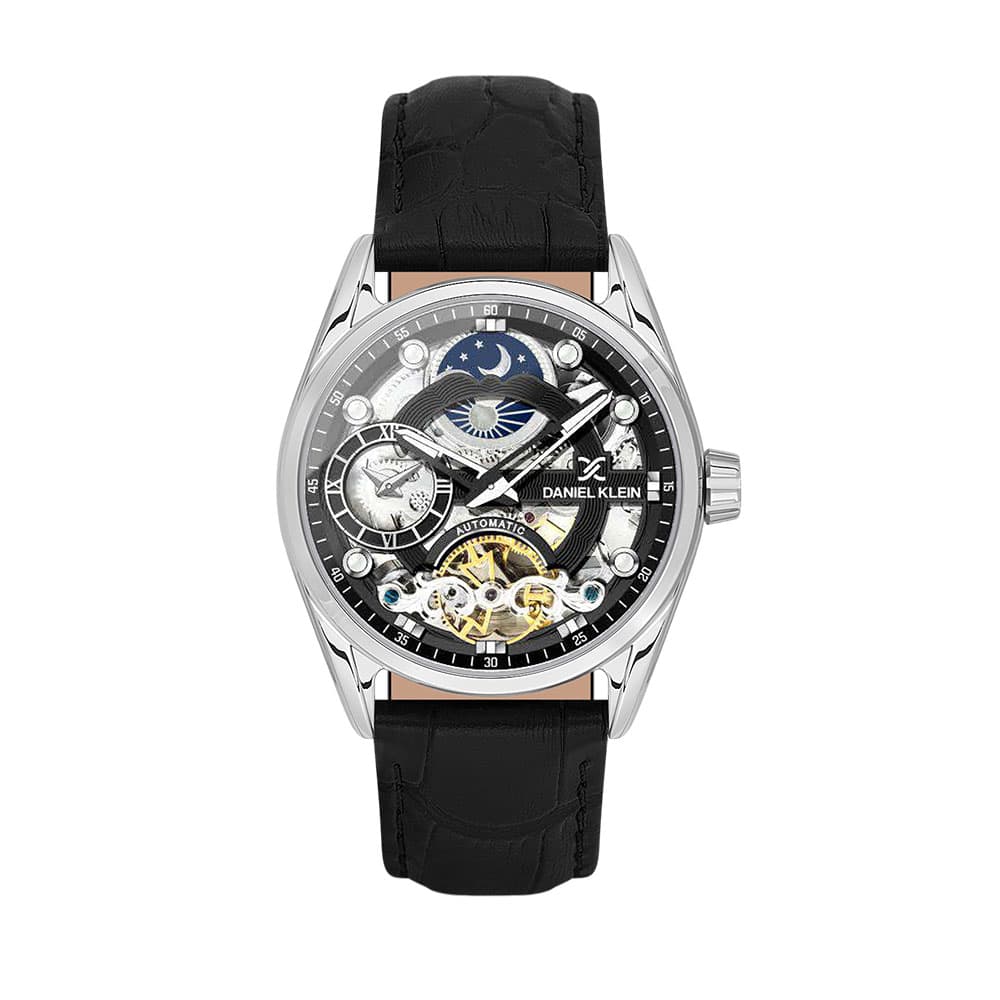 Daniel Klein Skeleton - Ceas Barbatesc Automatic Negru DK.1.13856.2