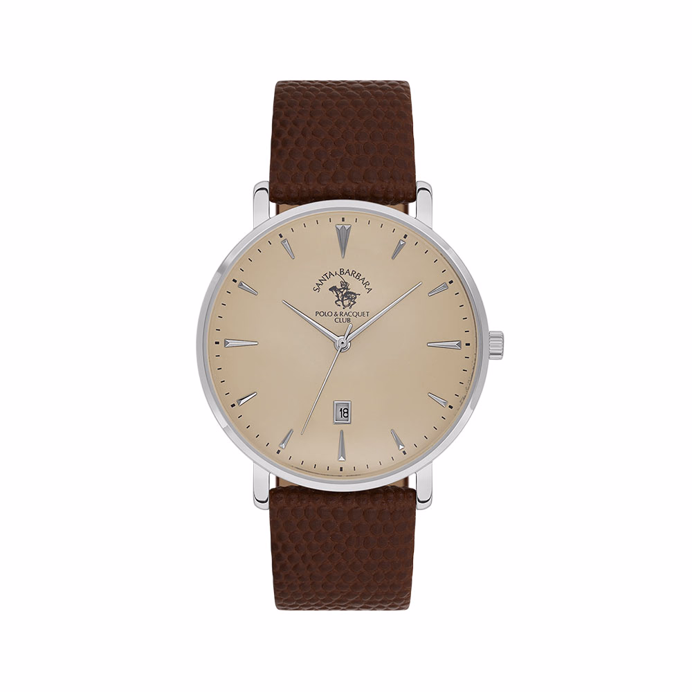 Santa Barbara Polo Noble - Ceas Barbatesc Quartz Cafeniu SB.8.10006.4