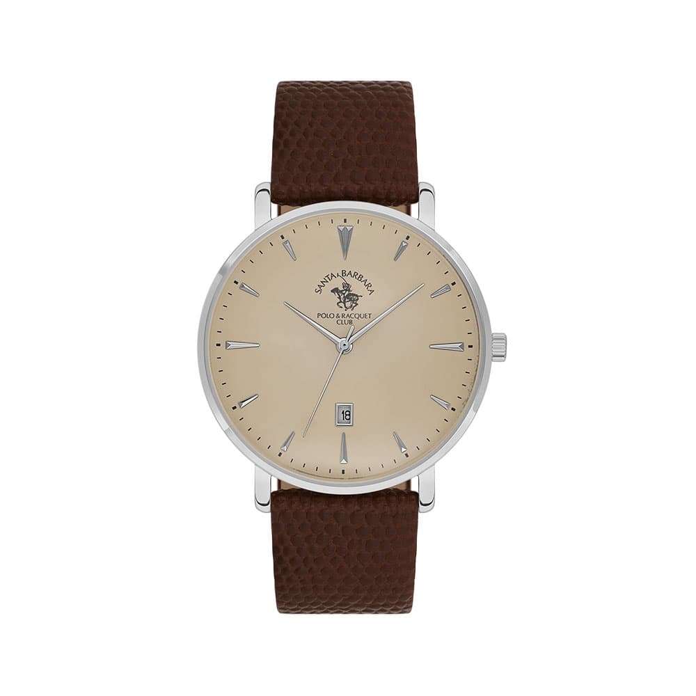 Santa Barbara Polo Noble - Ceas Barbatesc Quartz Cafeniu SB.8.10006.4
