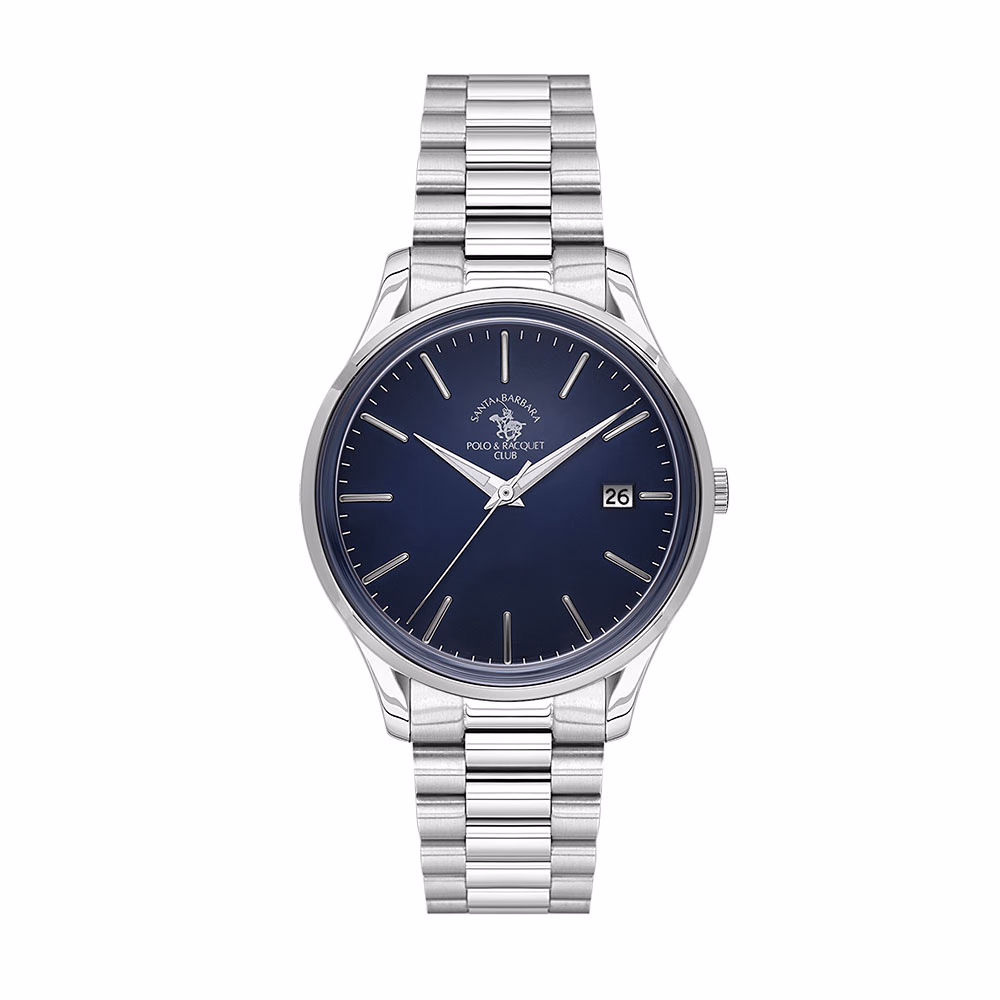 Santa Barbara Polo Noble - Ceas Barbatesc Quartz Argintiu SB.8.10010-3