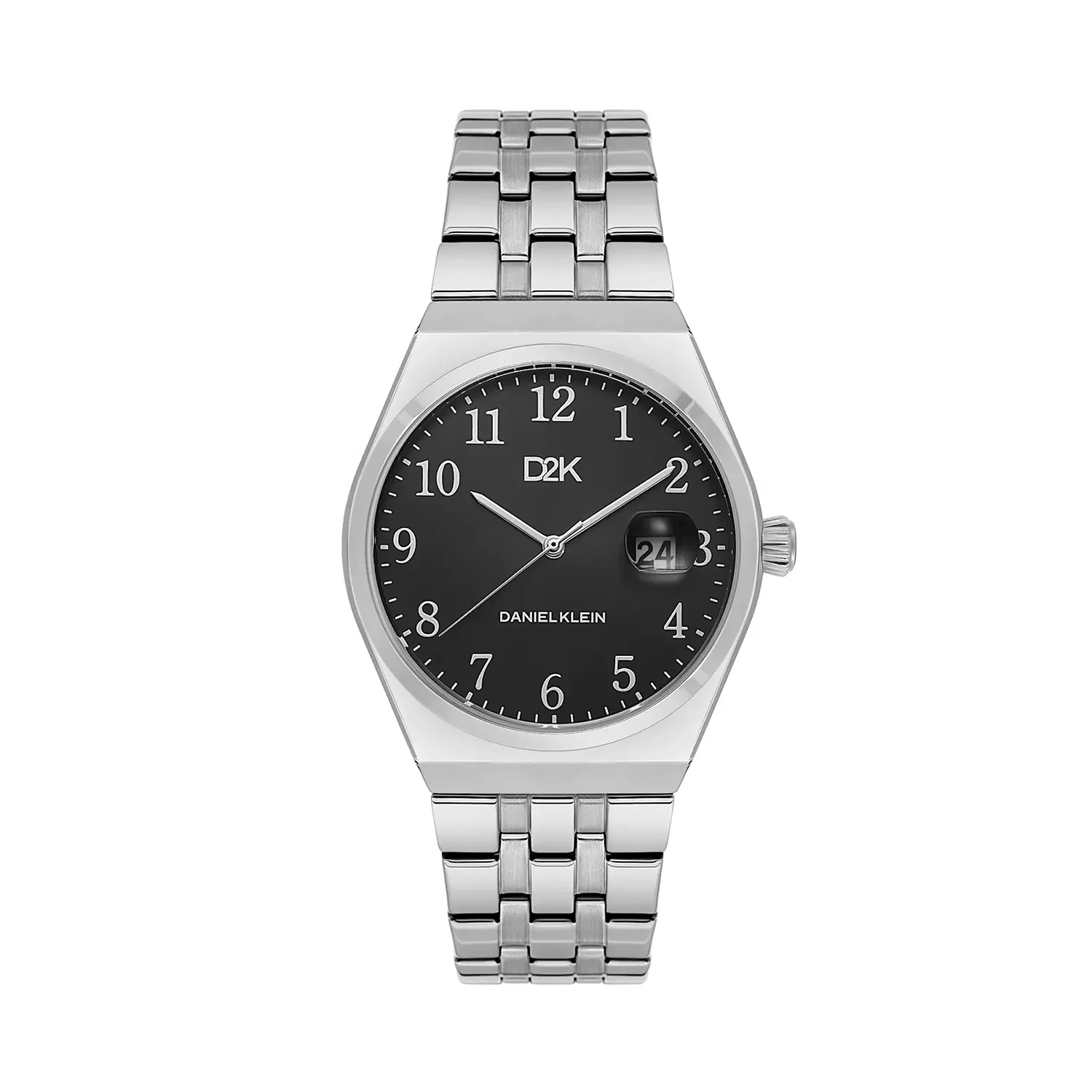 Daniel Klein D2K DK.1.14471-8 - Ceas barbatesc quartz argintiu