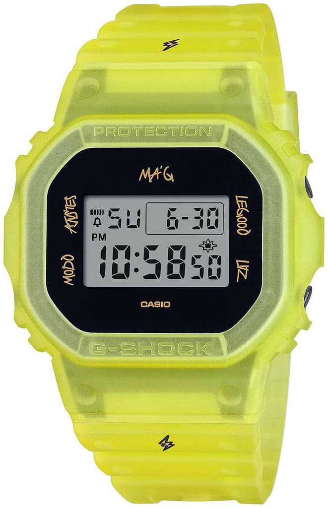 Мъжки часовник Casio G-Shock J Balvin Collaboration - DWE-5600JB-1A9ER