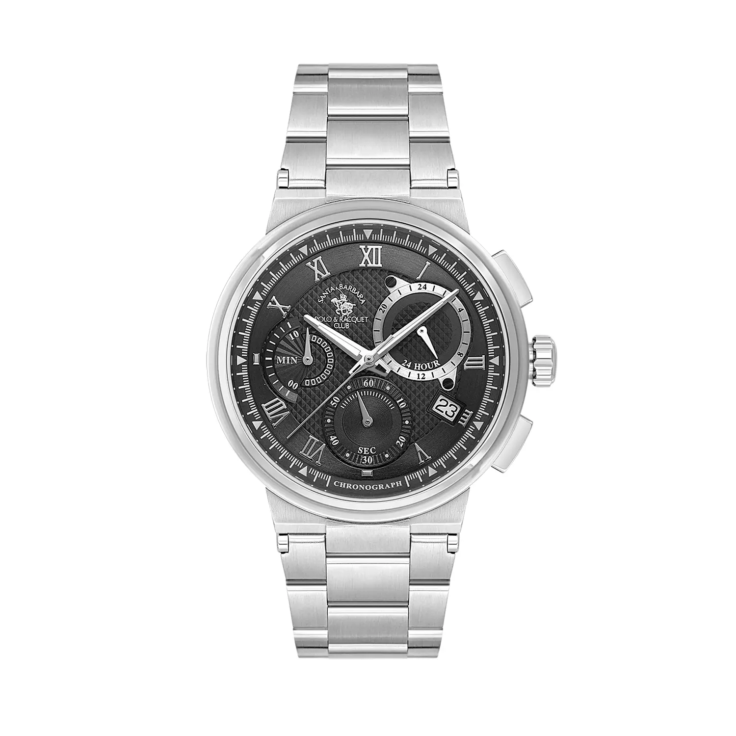 Santa Barbara Polo Legend - Ceas Barbatesc Quartz Argintiu SB.1.10705-1