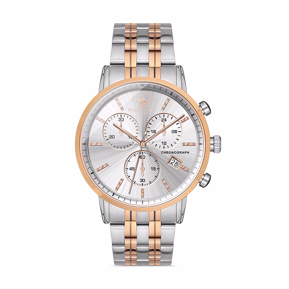 Santa Barbara Polo Legend - Ceas Barbatesc Quartz Auriu Rose SB.1.10344.5