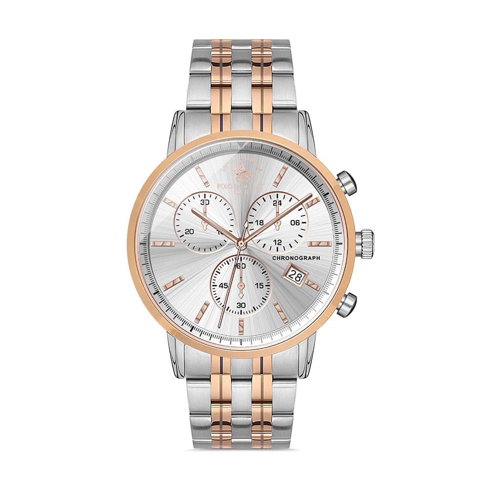 Santa Barbara Polo Legend - Ceas Barbatesc Quartz Auriu Rose SB.1.10344.5