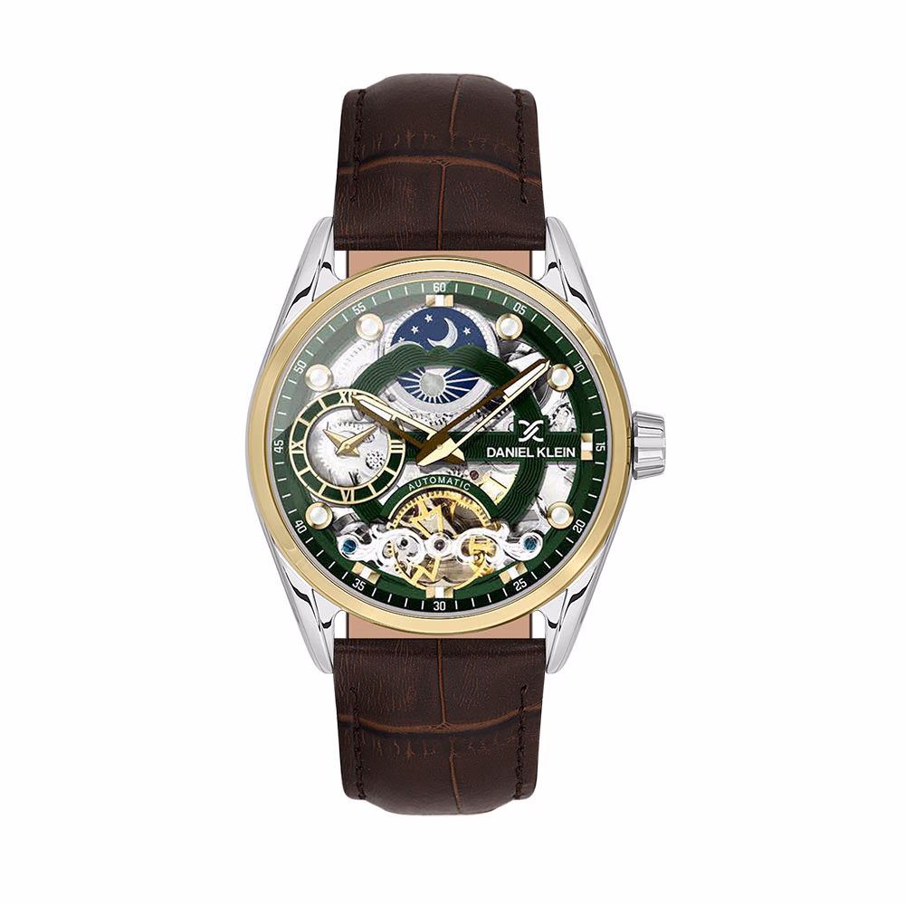 Daniel Klein Skeleton - Ceas Barbatesc Automatic Cafeniu DK.1.13856.4