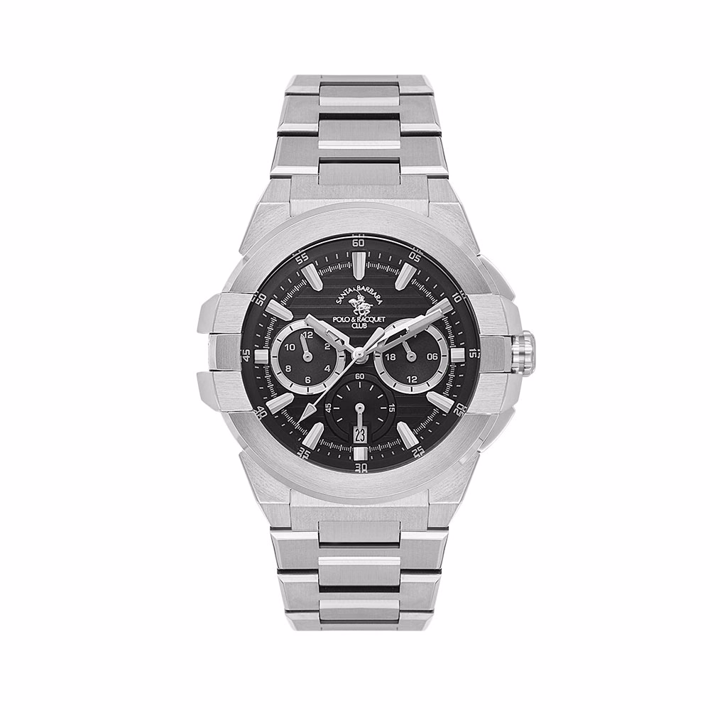 Santa Barbara Polo Luxury - Ceas Barbatesc Quartz Argintiu SB.1.10609.2