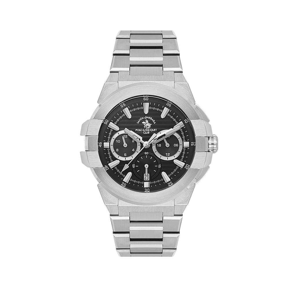 Santa Barbara Polo Luxury - Ceas Barbatesc Quartz Argintiu SB.1.10609.2