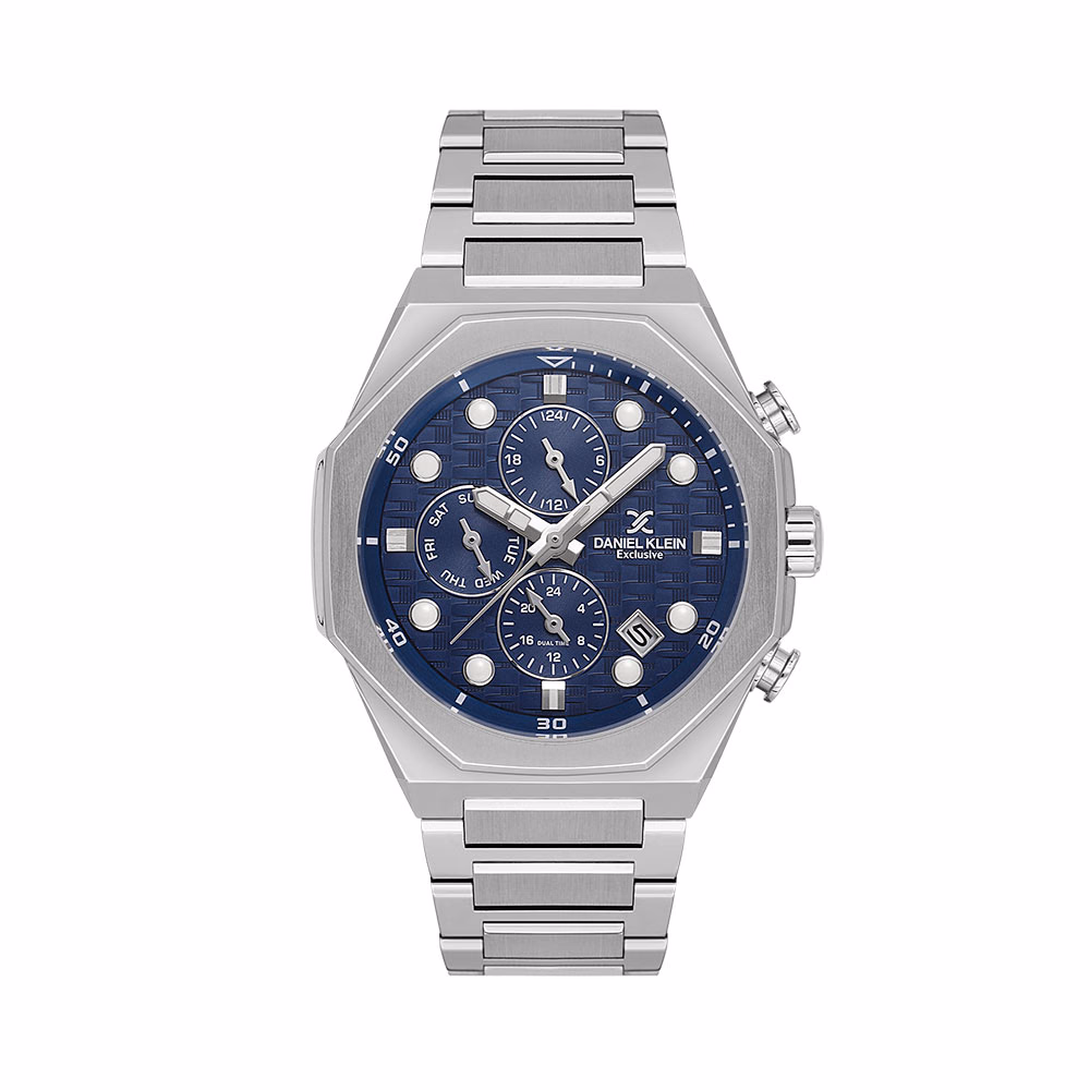 Daniel Klein Exclusive - Ceas Barbatesc Quartz Argintiu DK.1.14217.2