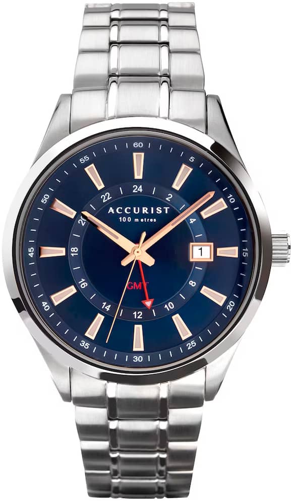 Мъжки аналогов часовник Accurist Classic GMT - A-7340