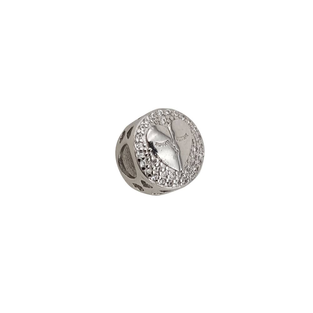 Talisman argint jumatati de inima