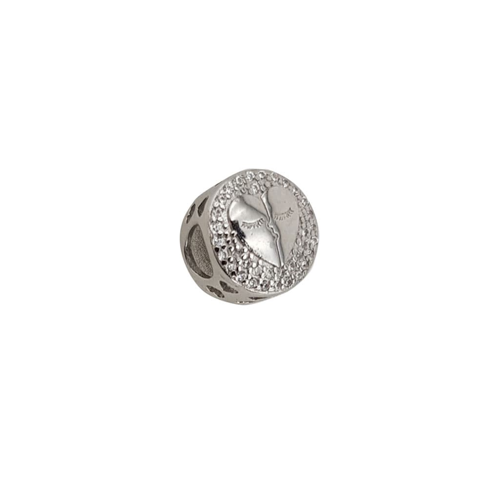 Talisman argint jumatati de inima
