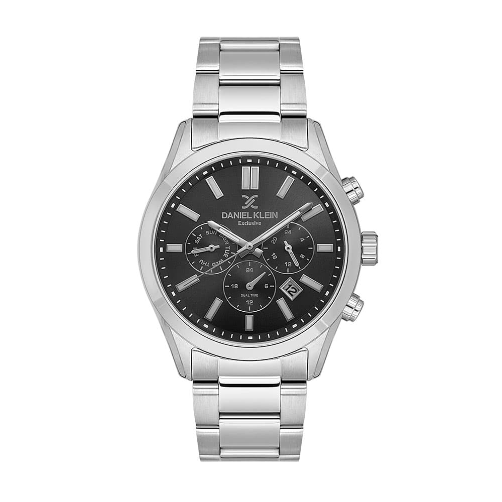 Daniel Klein Exclusive - Ceas Barbatesc Quartz Argintiu DK.1.14213.2