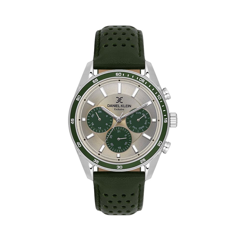 Daniel Klein Exclusive - Ceas Barbatesc Quartz Verde DK.1.14221.4