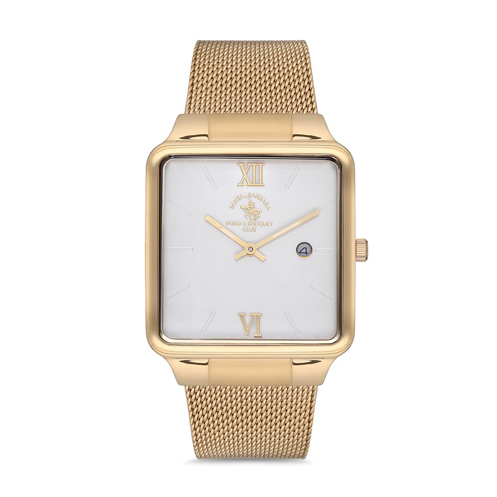 Santa Barbara Polo Legend - Ceas Barbatesc Quartz Auriu SB.1.10162.4