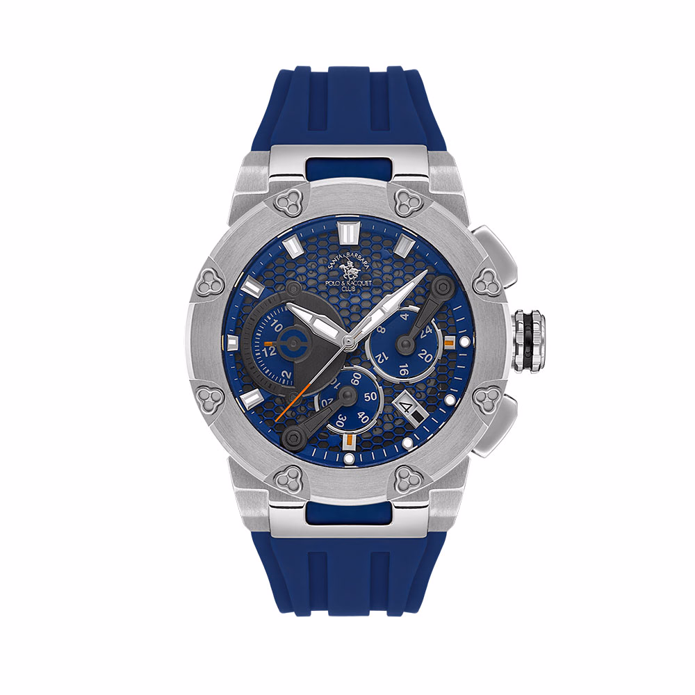 Santa Barbara Polo Prive - Ceas Barbatesc Quartz Bleumarin SB.5.10001.3