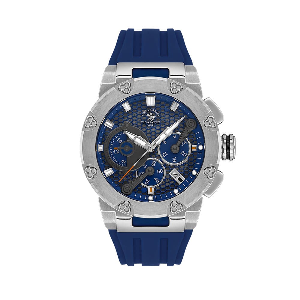 Santa Barbara Polo Prive - Ceas Barbatesc Quartz Bleumarin SB.5.10001.3