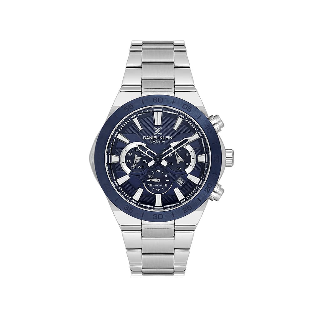 Daniel Klein Exclusive - Ceas Barbatesc Quartz Argintiu DK.1.14253-5