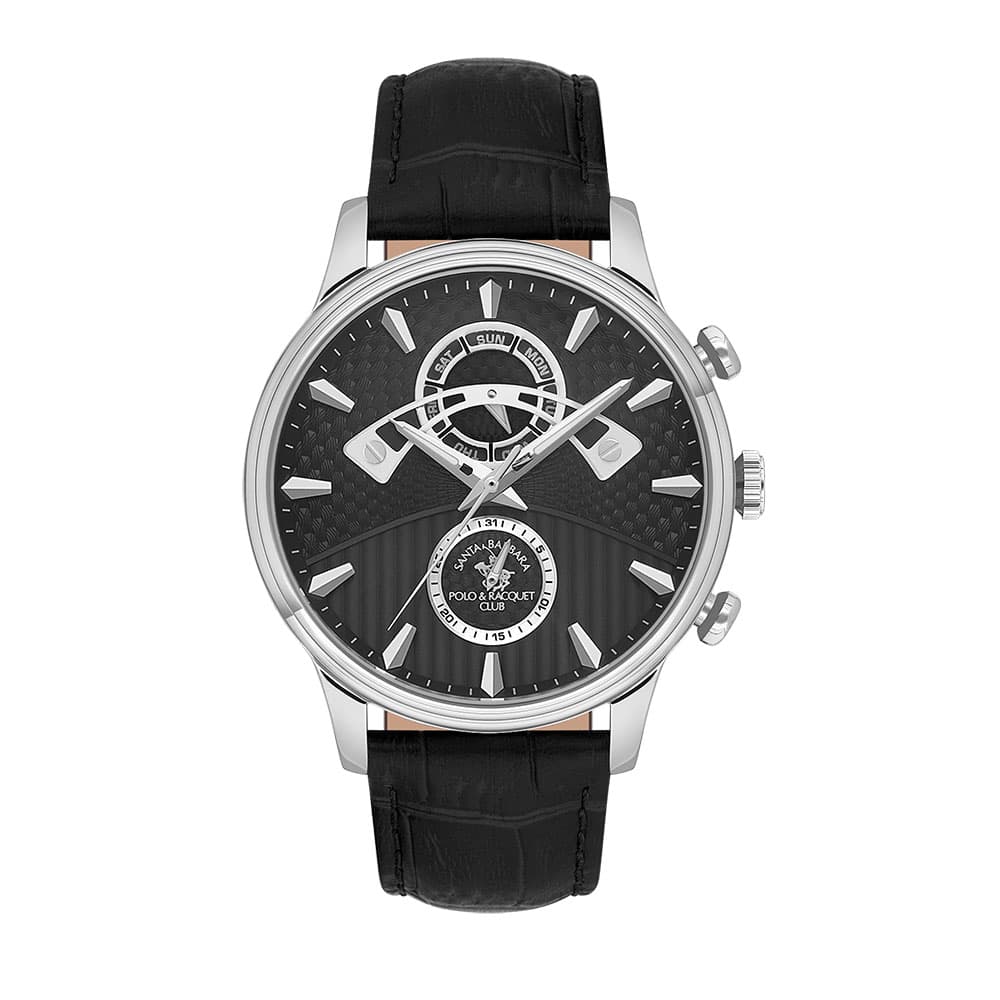 Santa Barbara Polo Legend - Ceas Barbatesc Quartz Negru SB.1.10593.2