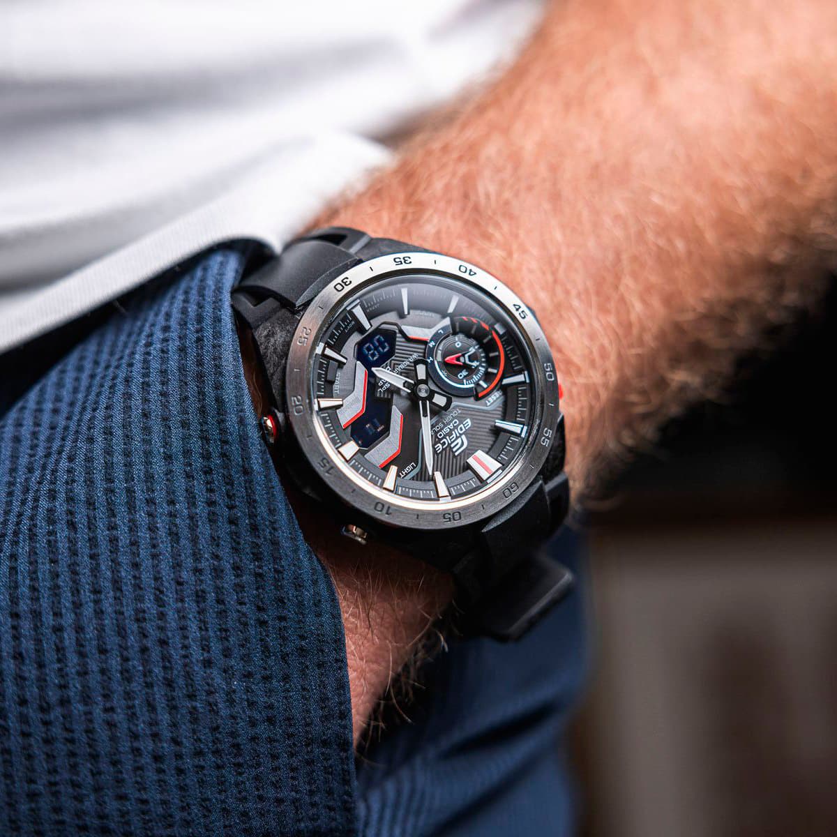 Мъжки часовник Casio Edifice Bluetooth Solar - ECB-2200P-1AEF