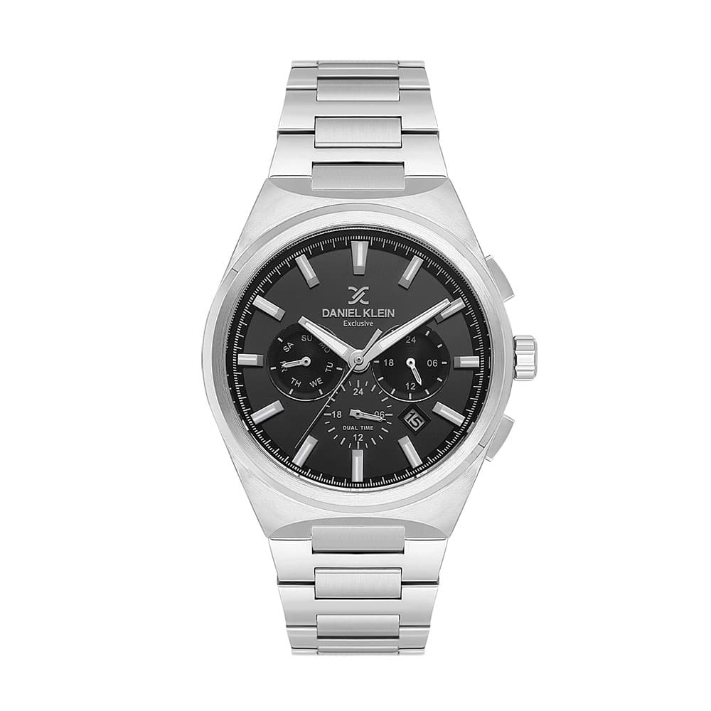 Daniel Klein Exclusive - Ceas Barbatesc Quartz Argintiu DK.1.14069.2