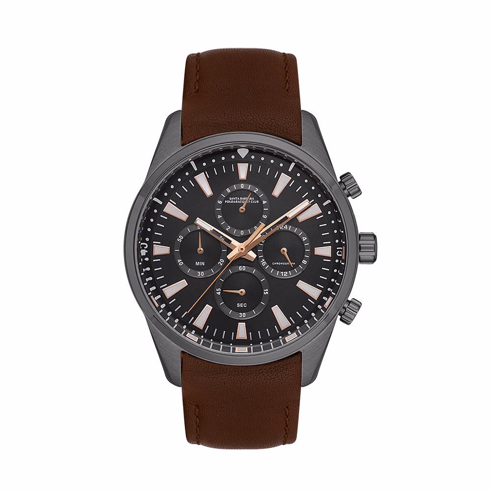 Santa Barbara Polo Legend - Ceas Barbatesc Quartz Maro SB.1.10519.4