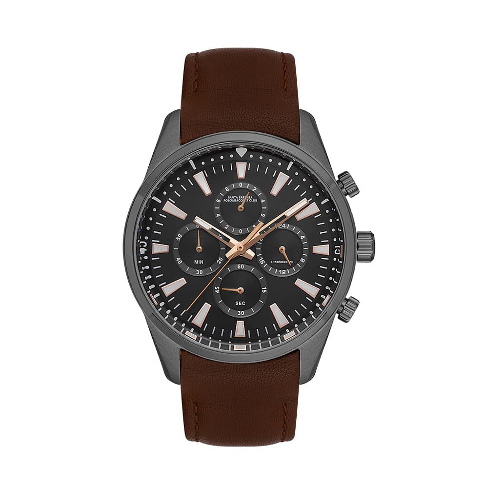 Santa Barbara Polo Legend - Ceas Barbatesc Quartz Maro SB.1.10519.4