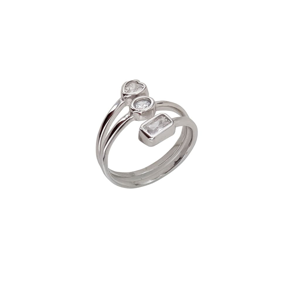 Inel argint forme geometrice reglabil Thia