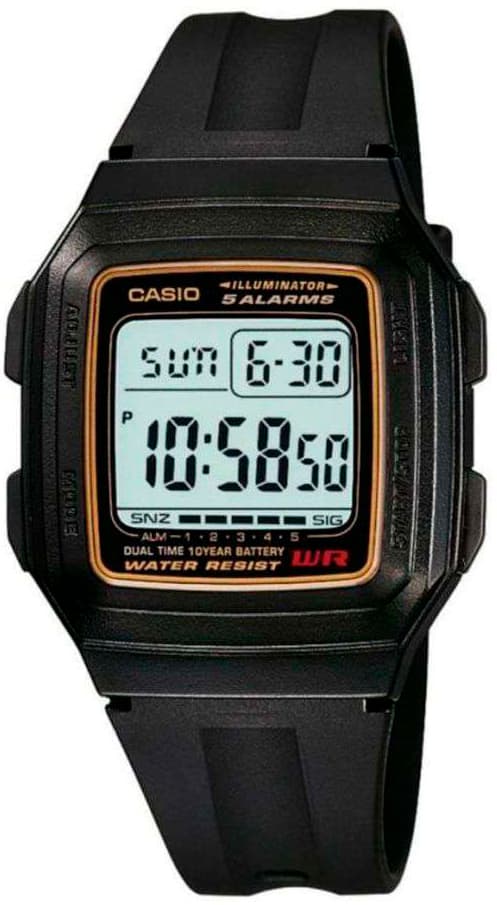 Мъжки дигитален часовник Casio - Casio Collection - F-201WA-9ADF