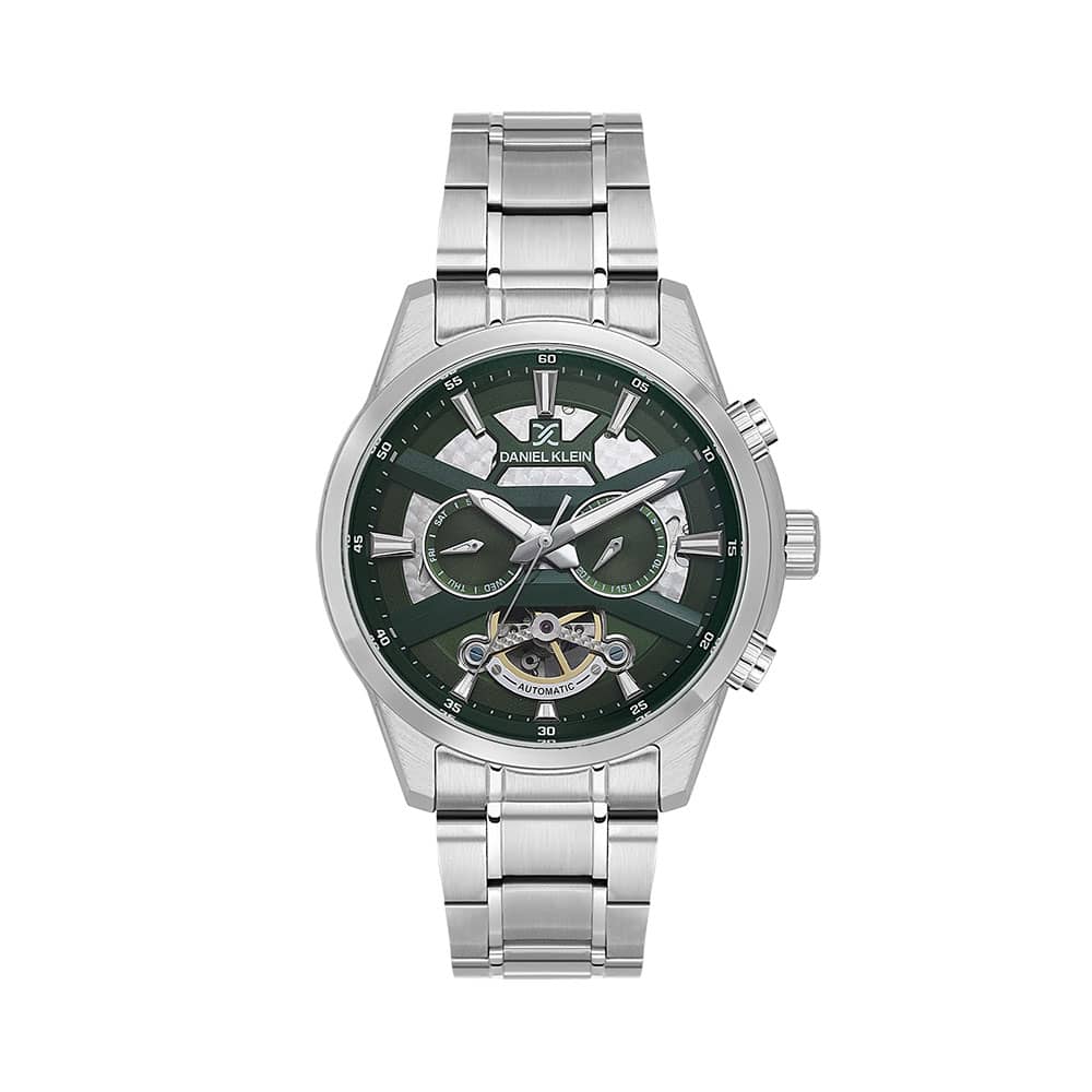 Daniel Klein Skeleton - Ceas Barbatesc Automatic Argintiu DK.1.14015.2