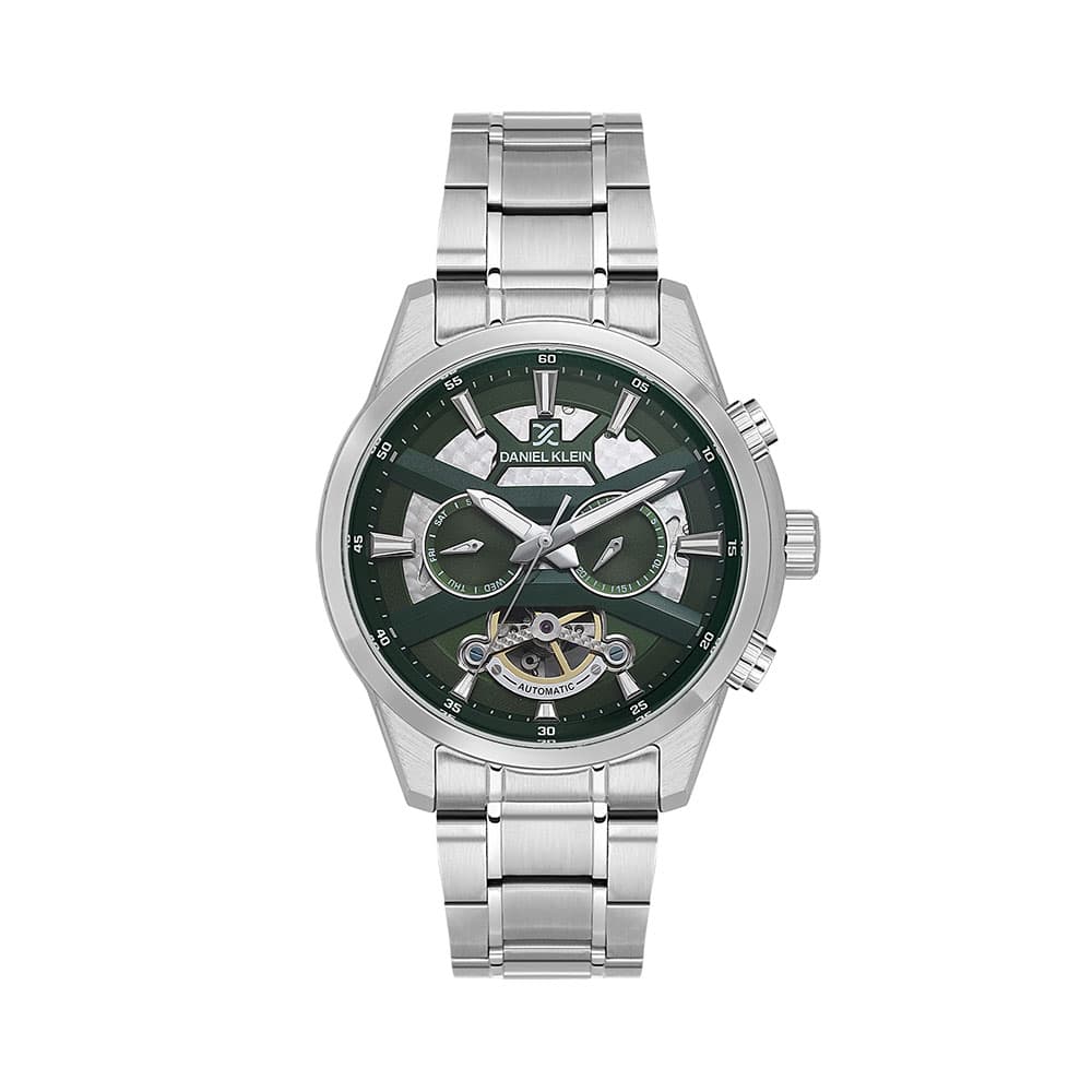 Daniel Klein Skeleton - Ceas Barbatesc Automatic Argintiu DK.1.14015.2