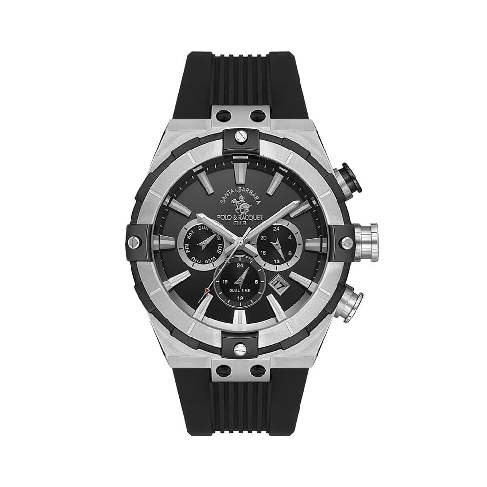 Santa Barbara Polo Prive - Ceas Barbatesc Quartz Negru SB.1.10510.1