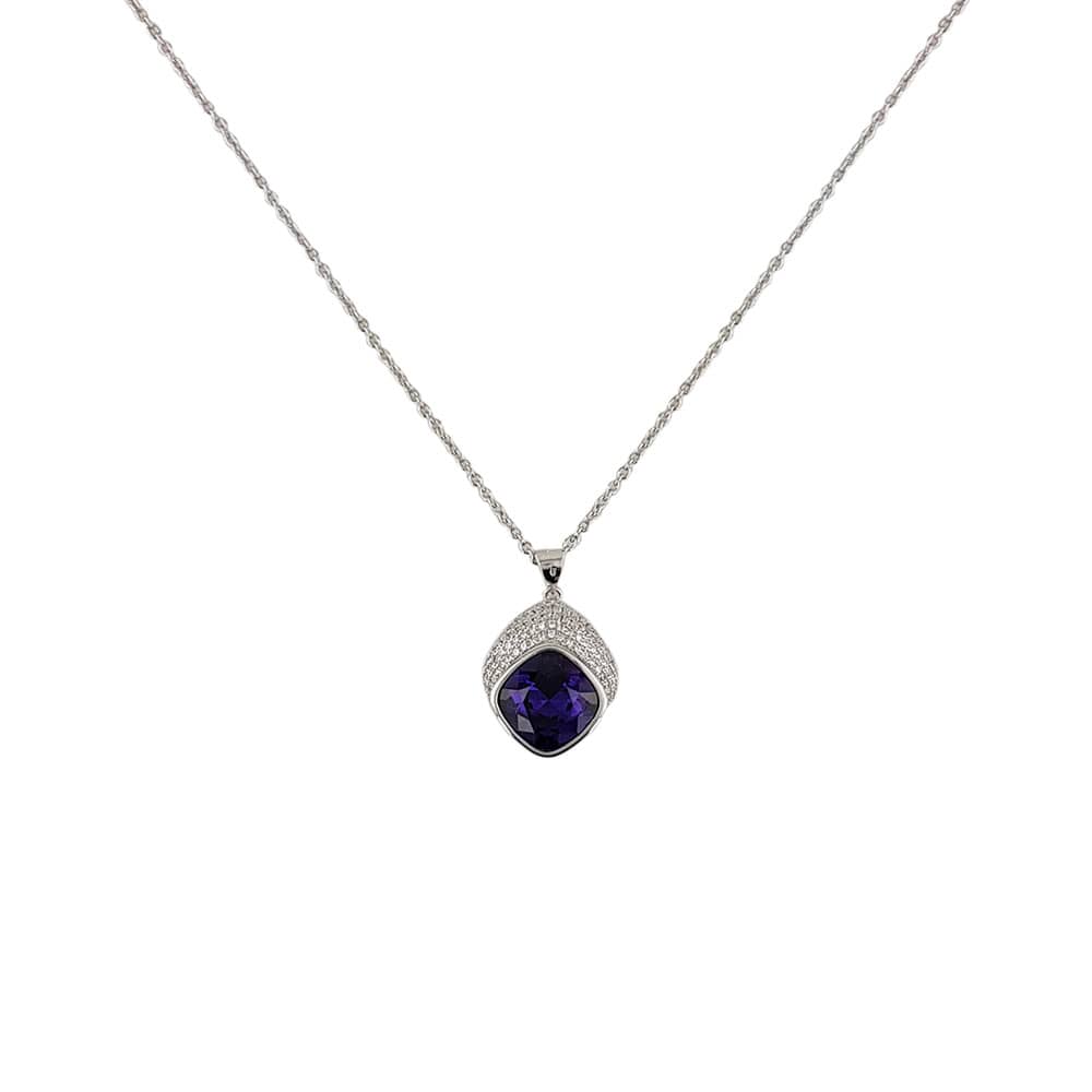 Lant argint elegant crystal mov Thia