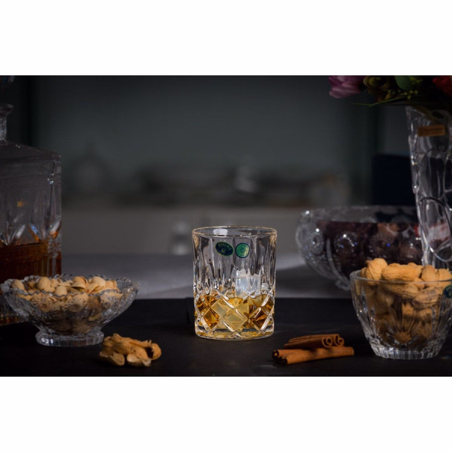 SHEFFIELD Set 6 pahare cristal Bohemia whisky 270 ml