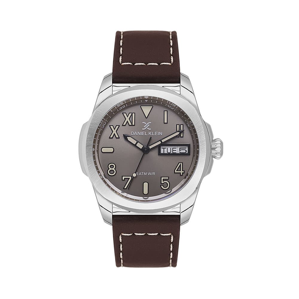 Daniel Klein Premium - Ceas Barbatesc Quartz Cafeniu DK.1.14078.1