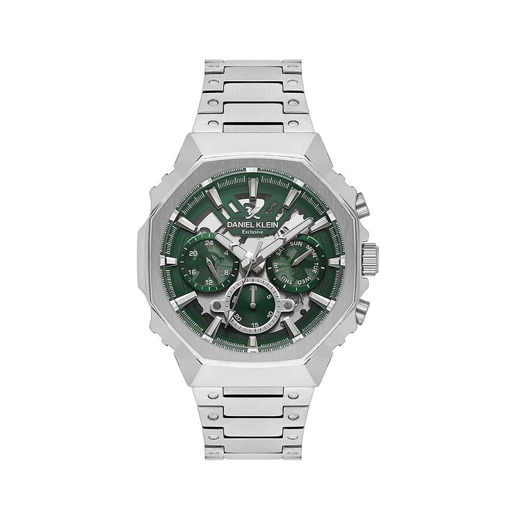 Daniel Klein Exclusive - Ceas Barbatesc Quartz Argintiu DK.1.14000.3
