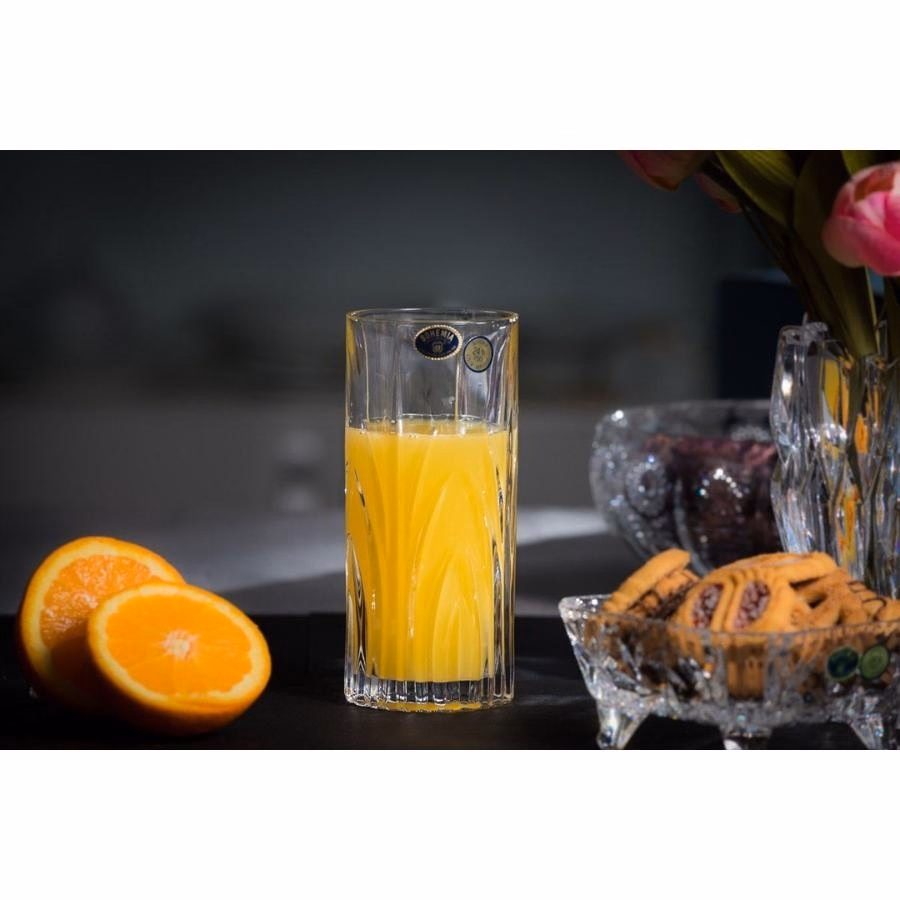 ELISE Set 6 pahare cristal Bohemia apa 350 ml