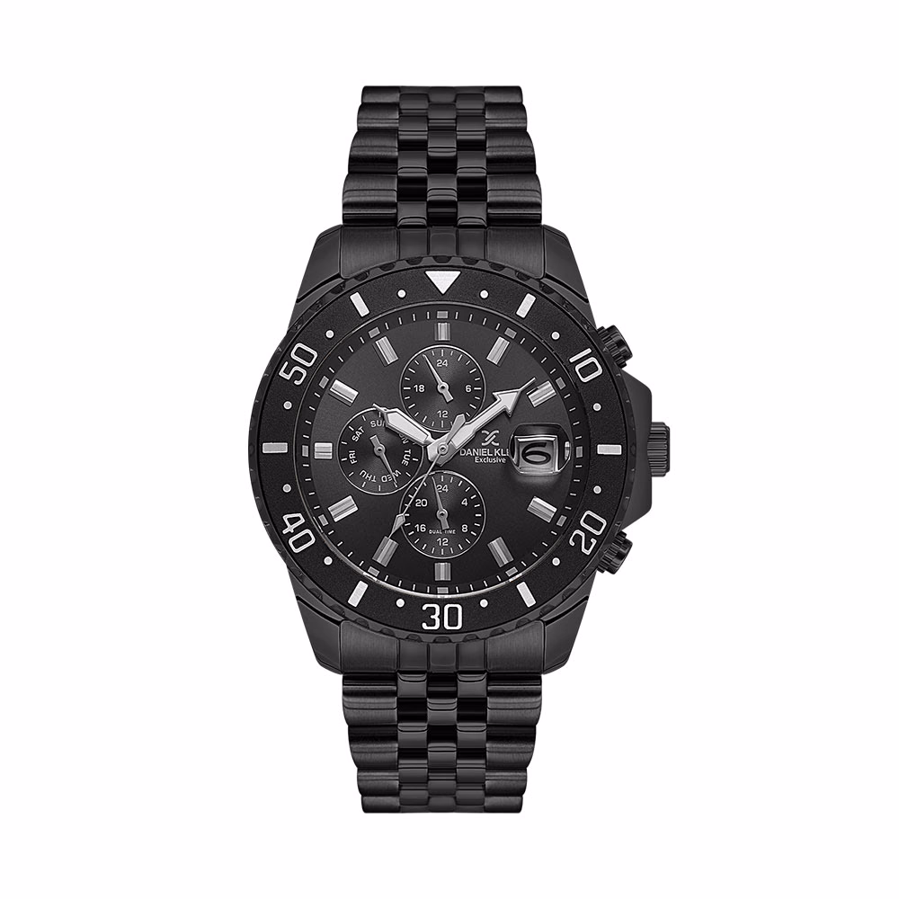 Daniel Klein Exclusive - Ceas Barbatesc Quartz Negru DK.1.14243-5