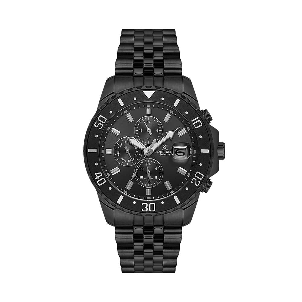 Daniel Klein Exclusive - Ceas Barbatesc Quartz Negru DK.1.14243-5